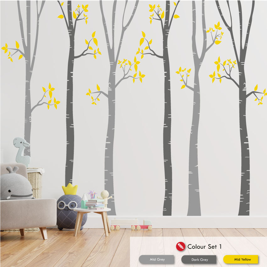 Birch Tree Wall Art Decal Graphic That