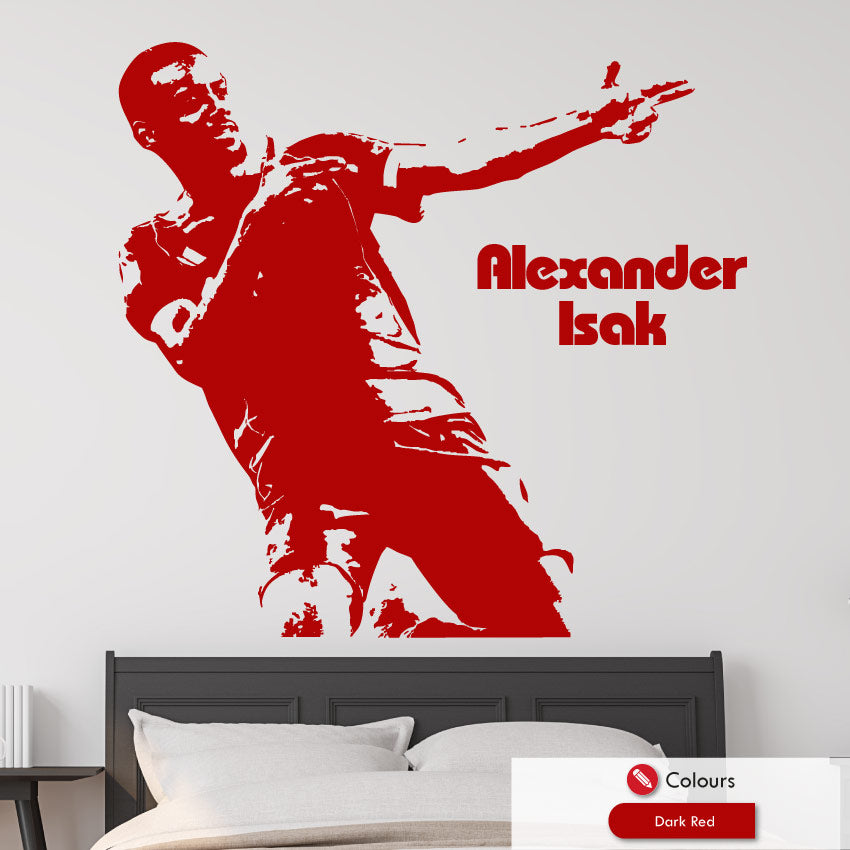 Alexander Isak Liverpool football wall art decal