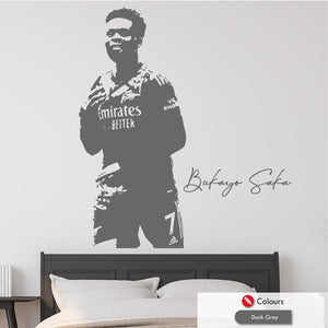 Bakayo Saka Arsenal Football wall art sticker