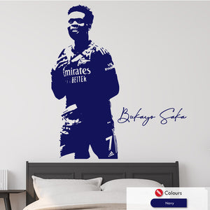 Bakayo Saka Arsenal Football wall art sticker