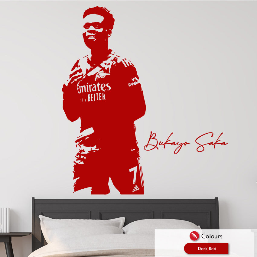 Bakayo Saka Arsenal Football wall art sticker