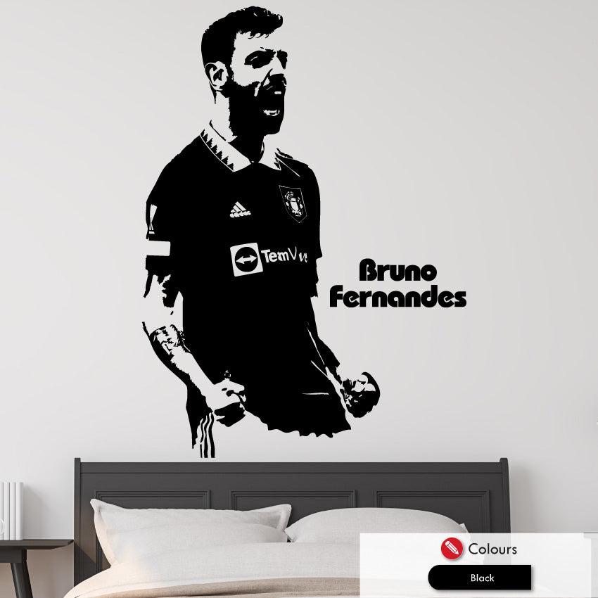 Bruno Fernandes Man Utd Wall Art Decal