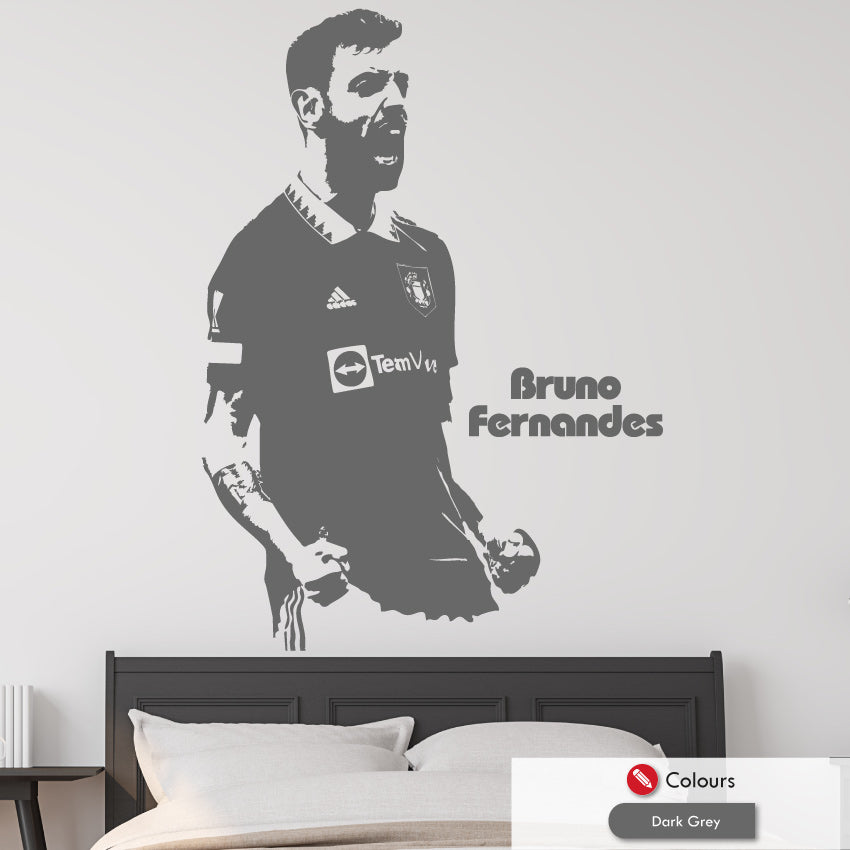 Bruno Fernandes Man Utd Wall Art Decal