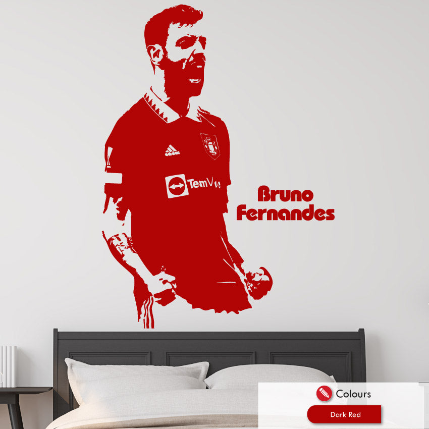 Bruno Fernandes Man Utd Wall Art Decal