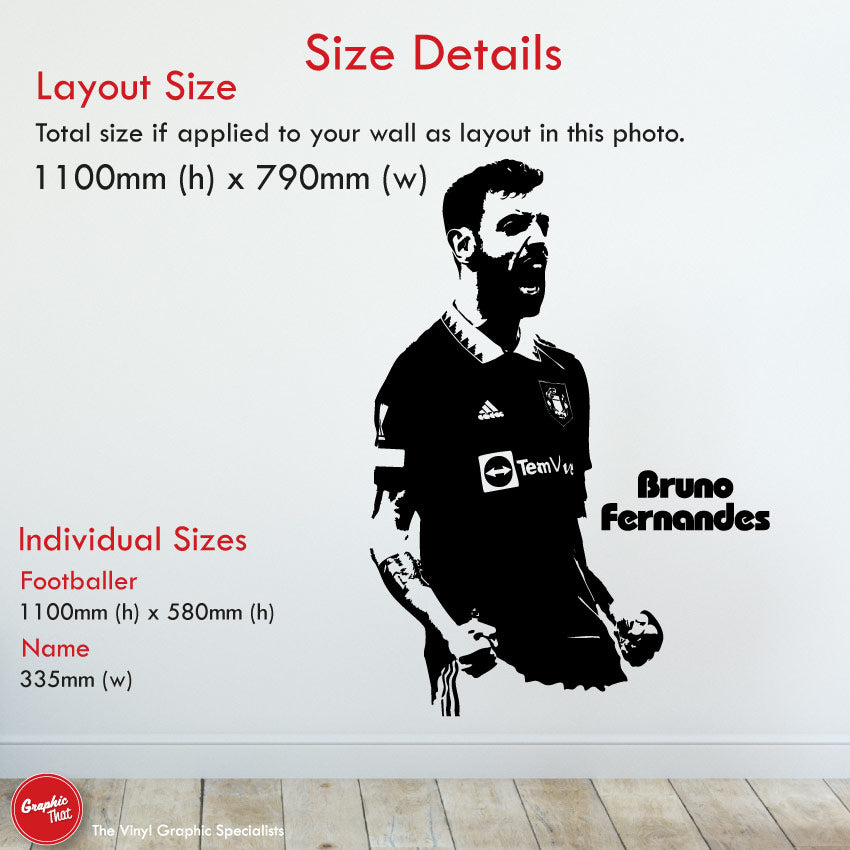 Bruno Fernandes Man Utd Wall Art Decal