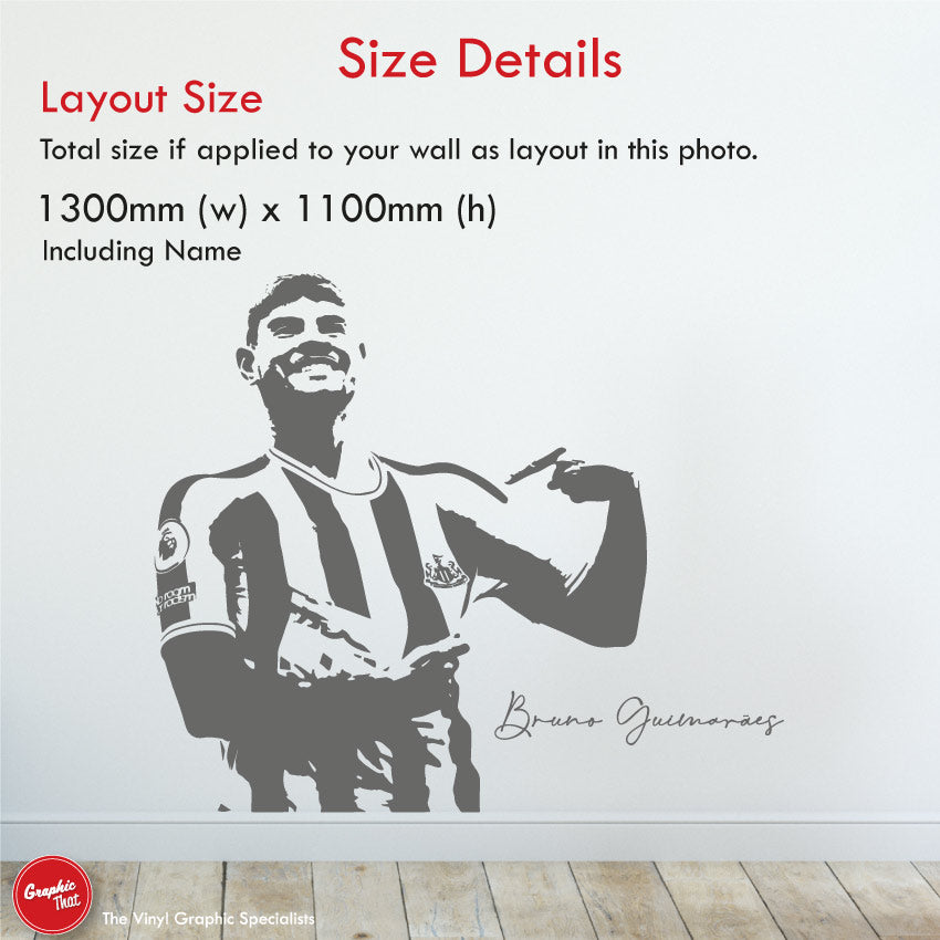 
            
                Load image into Gallery viewer, Bruno Guimaraes Newcastle Football Wall Sticker
            
        
