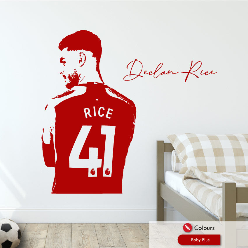 Declan Rice Arsenal Football Wall Sticker – Graphic That