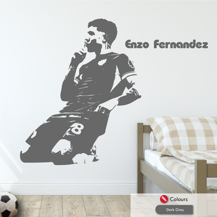 Enzo Fernandez chelsea bedroom wall art sticker