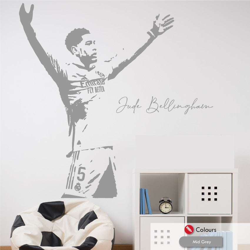 Jude Bellingham celebration wall art sticker