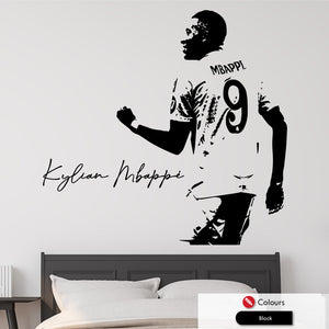 Kylian Mbappe Real Madrid Football Wall Art Decal