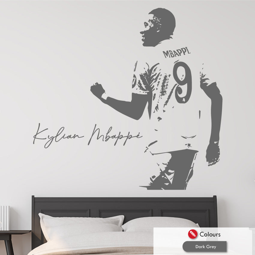 Kylian Mbappe Real Madrid Football Wall Art Decal