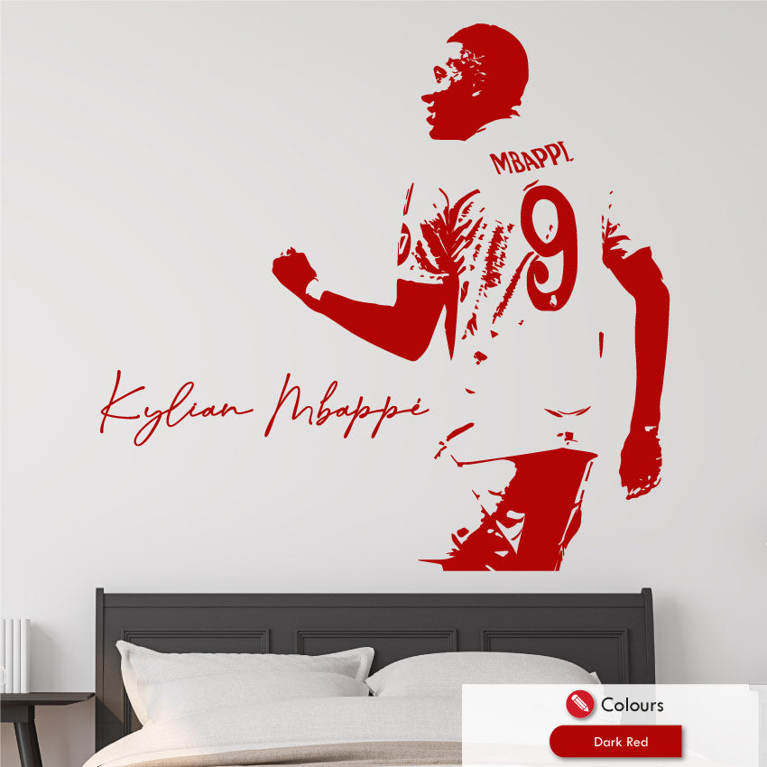 Kylian Mbappe Real Madrid Football Wall Art Decal