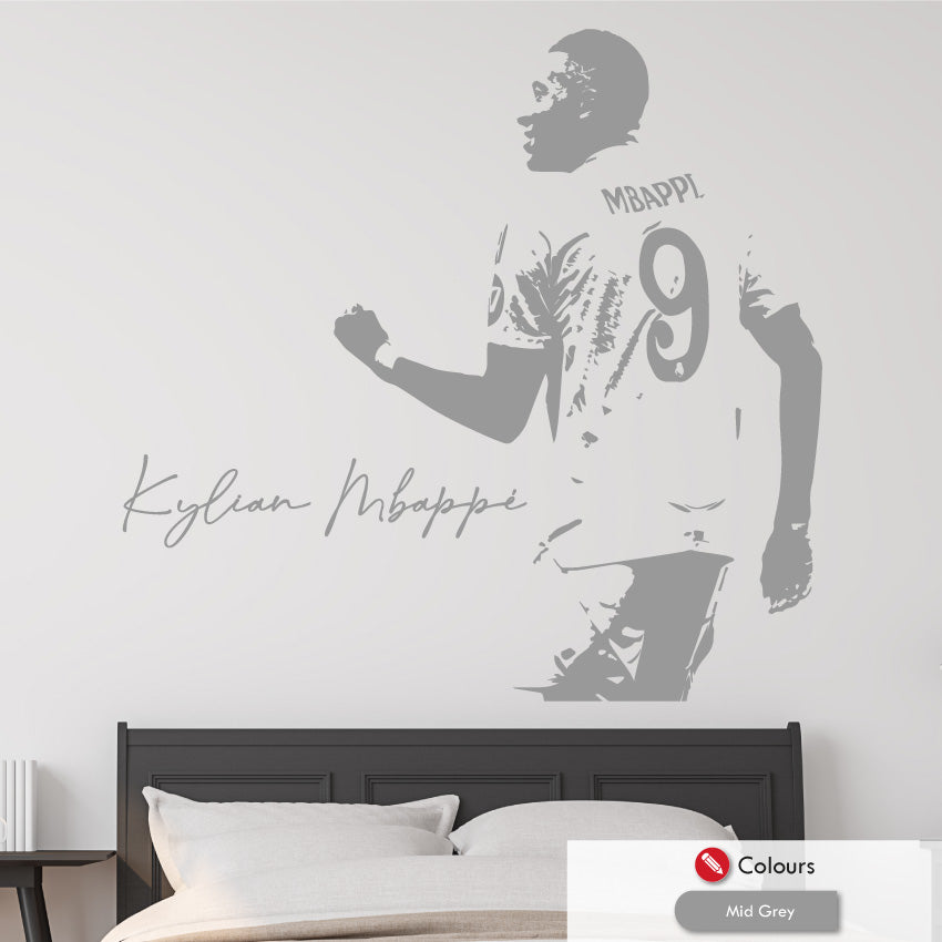 Kylian Mbappe Real Madrid Football Wall Art Decal