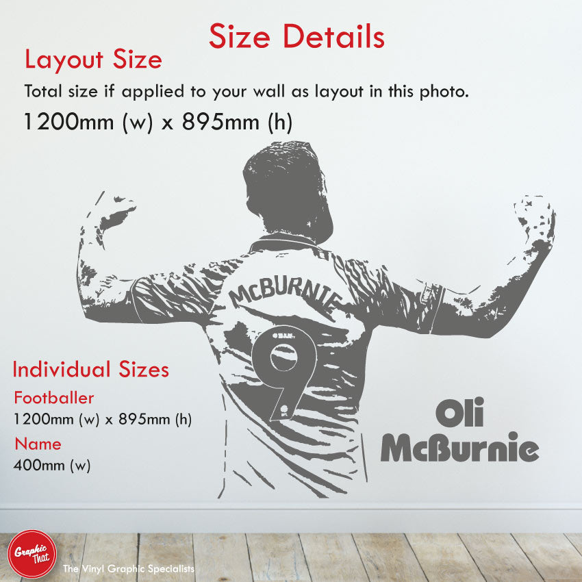 Oli McBurnie Hull City Football Wall Sticker