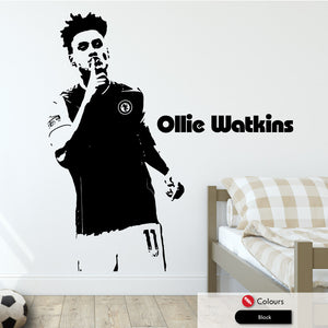 Ollie Watkins Villa Football Wall Art Sticker