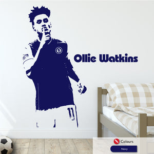 Ollie Watkins Villa Football Wall Art Sticker