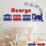 Personalised Steam Train Wall Decal