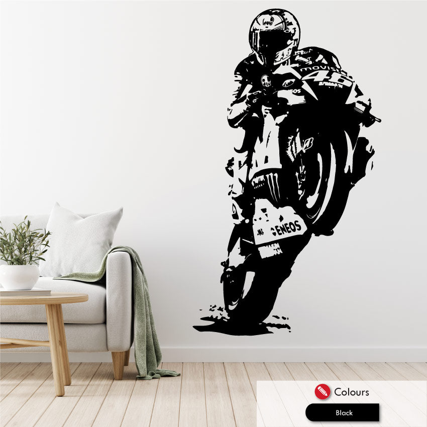 Hellweg Druckerei Adesivo Moto 'Black Pearl' 19x4 Cm - Scegli Il Colore - Regalo Incluso