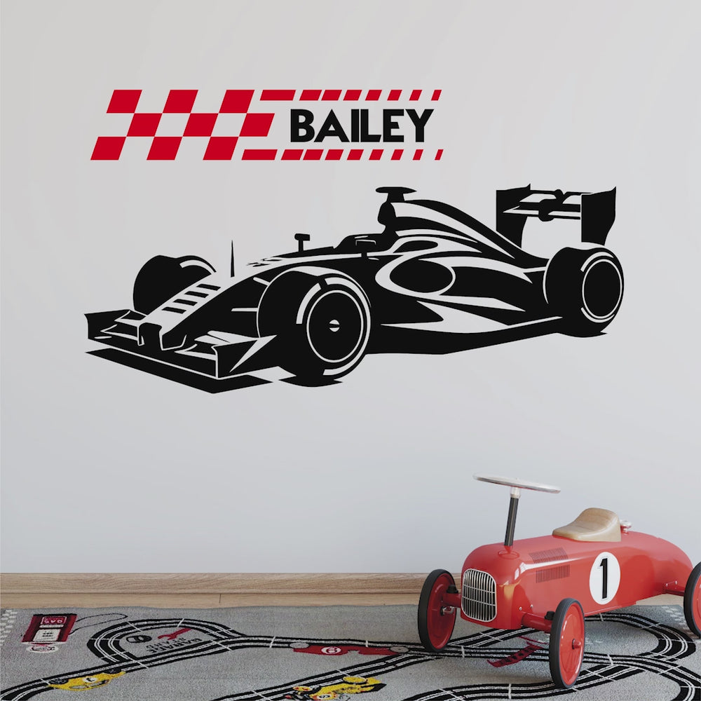 
            
                Load and play video in Gallery viewer, Racing Car Personalised Wall Art Sticker
            
        