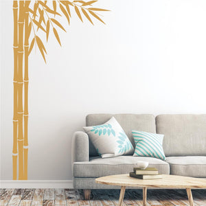 Bamboo Large Wall Art Decal Gold