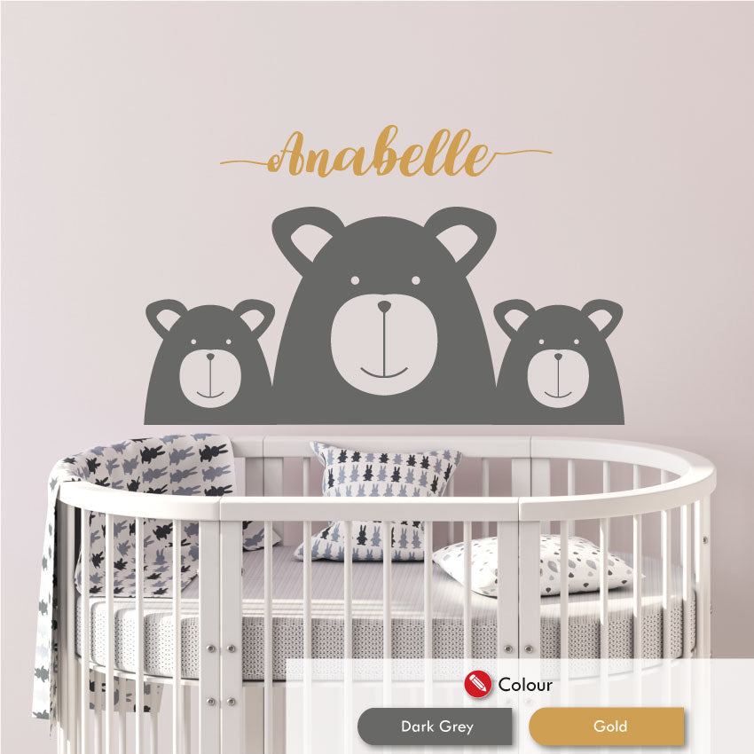 Personalised nursery hot sale wall stickers