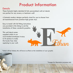 
            
                Load image into Gallery viewer, Name &amp;amp; Initial Personalised Wall Sticker
            
        