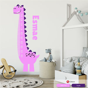 
            
                Load image into Gallery viewer, Dinosaur Growth Chart Personalised Wall Decal
            
        