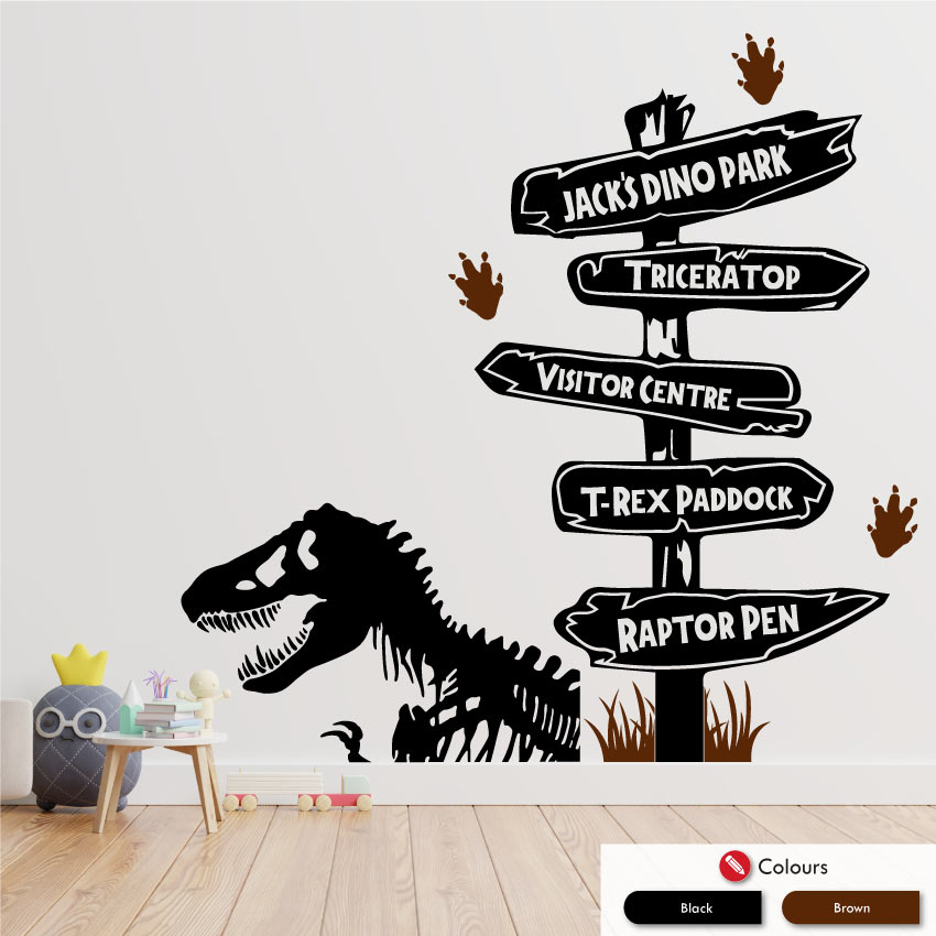 
            
                Load image into Gallery viewer, Dinosaur Personalised Wall Art Decal
            
        