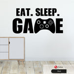Eat Sleep Game Wall Art Sticker
