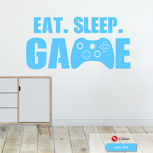 
            
                Load image into Gallery viewer, Eat Sleep Game Wall Art Sticker
            
        