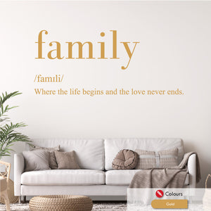 
            
                Load image into Gallery viewer, Family Noun Quote Wall Decal
            
        