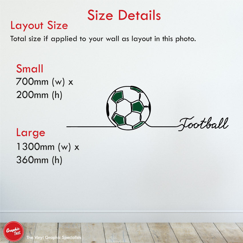 
            
                Load image into Gallery viewer, Football Line Drawing Wall Sticker
            
        