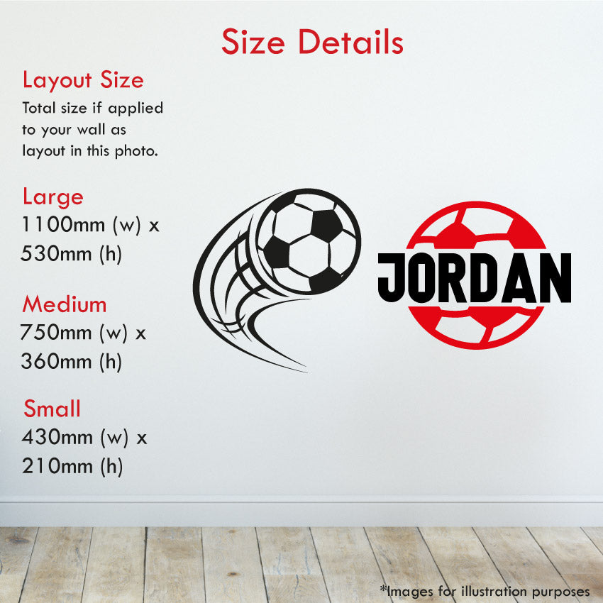 
            
                Load image into Gallery viewer, Football Ball Personalised Wall Art Sticker
            
        