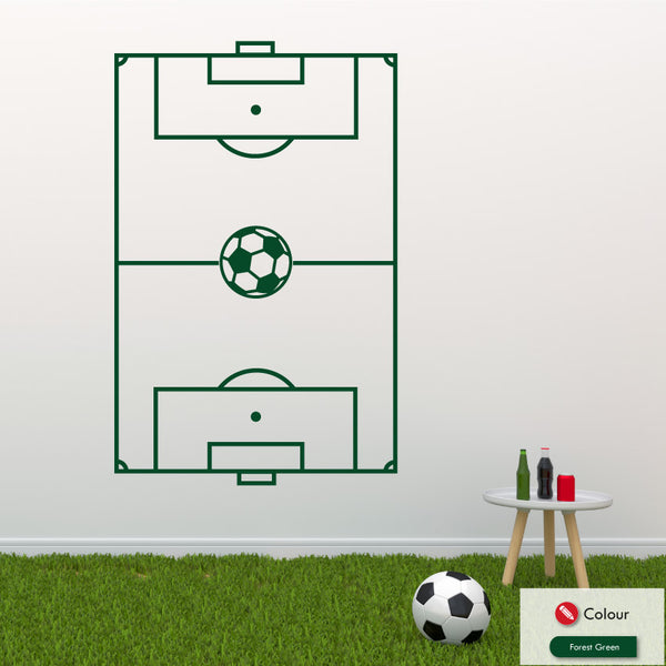 Football Pitch Wall Art Sticker – Graphic That