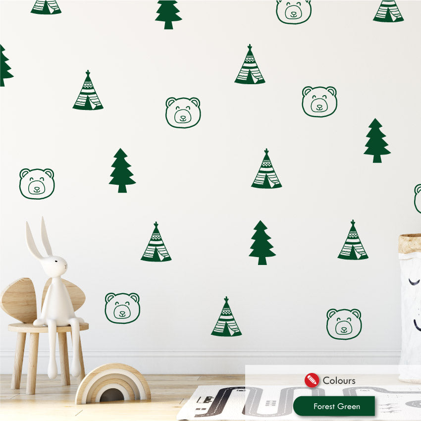 Forest Wall Bedroom Sticker Set