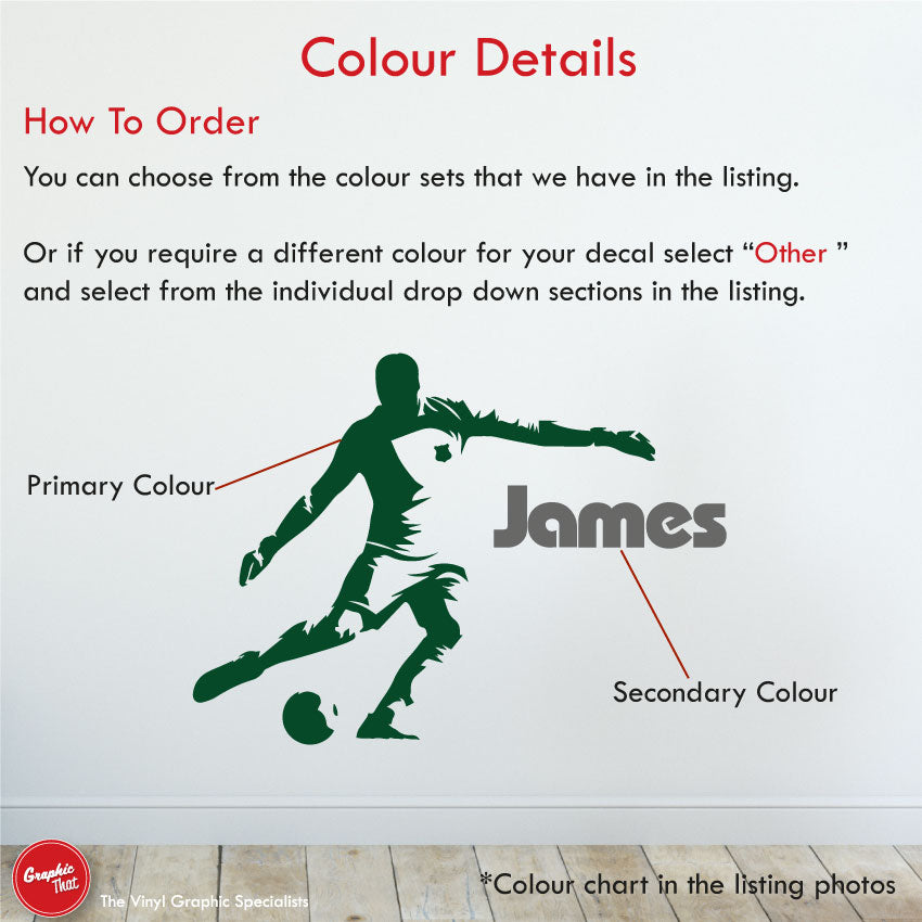 
            
                Load image into Gallery viewer, Goalkeeper Personalised Football Wall Sticker Colour Details
            
        