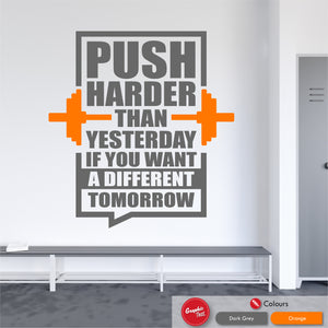 Gym Quote Wall Sticker