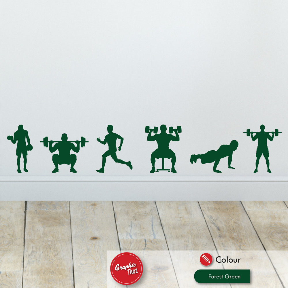Gym Hand Sticker Gym Wall Sticker Set – Graphic That