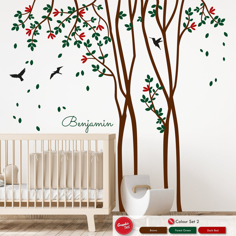 Tall Tree Personalised Wall Art Sticker – Graphic That