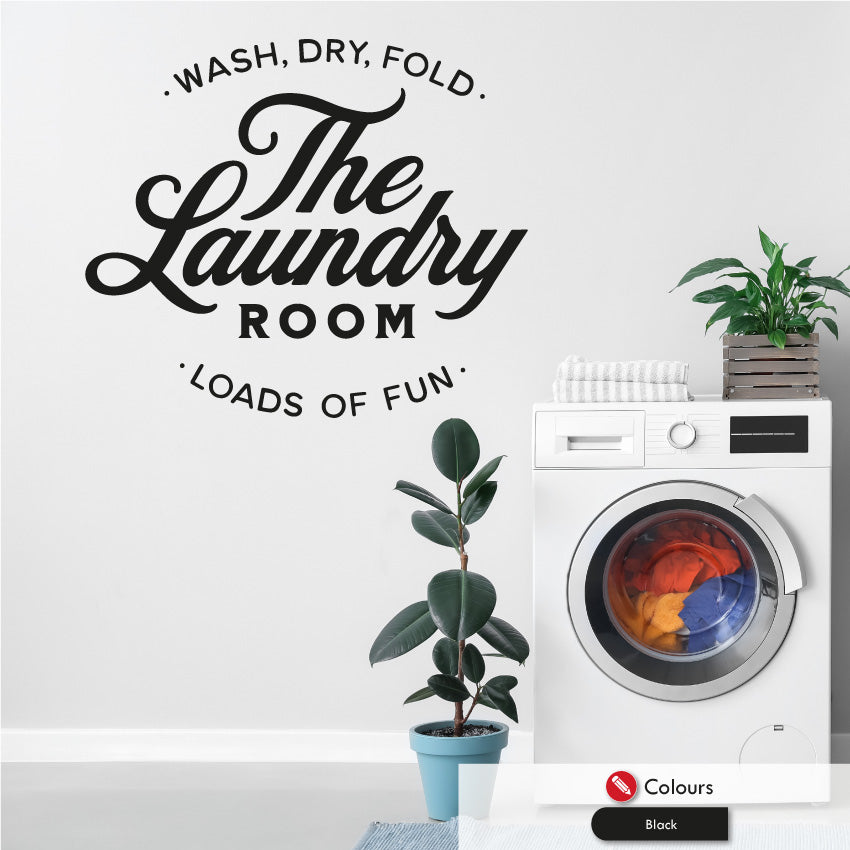 Laundry Room Wall Art Sticker