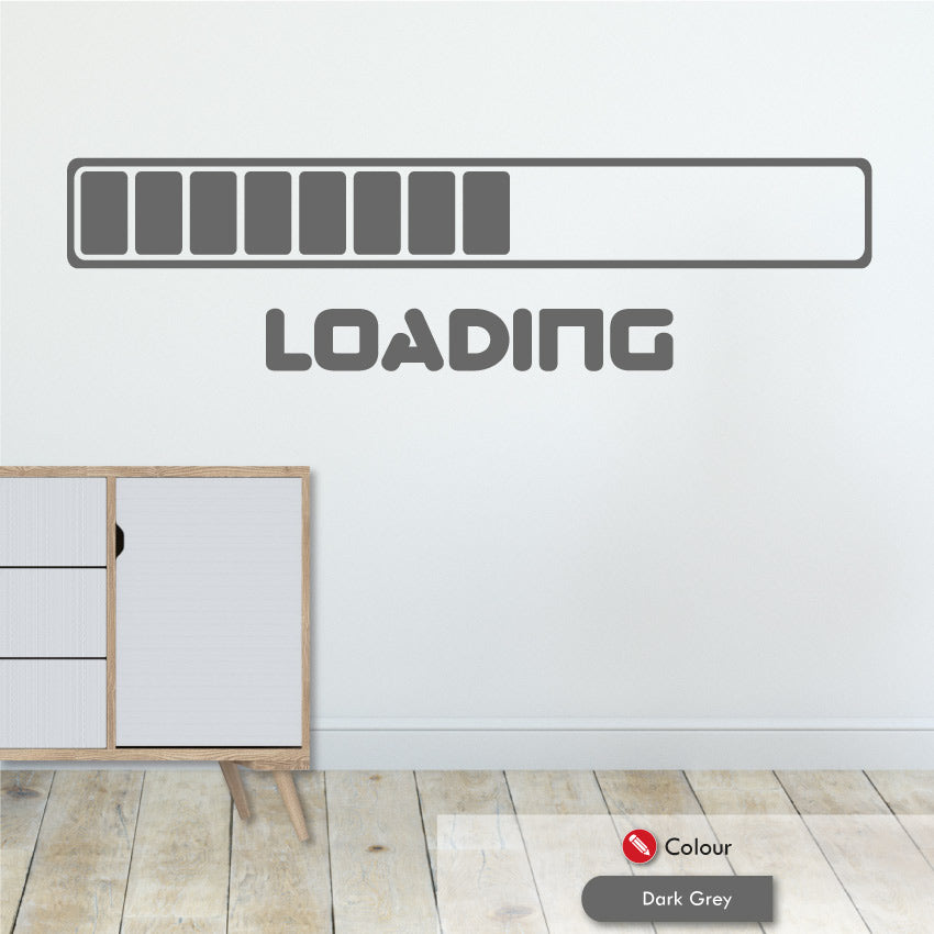 Build Loading Sticker Loading Bar Modern Gaming Wall Art Sticker – Graphic That