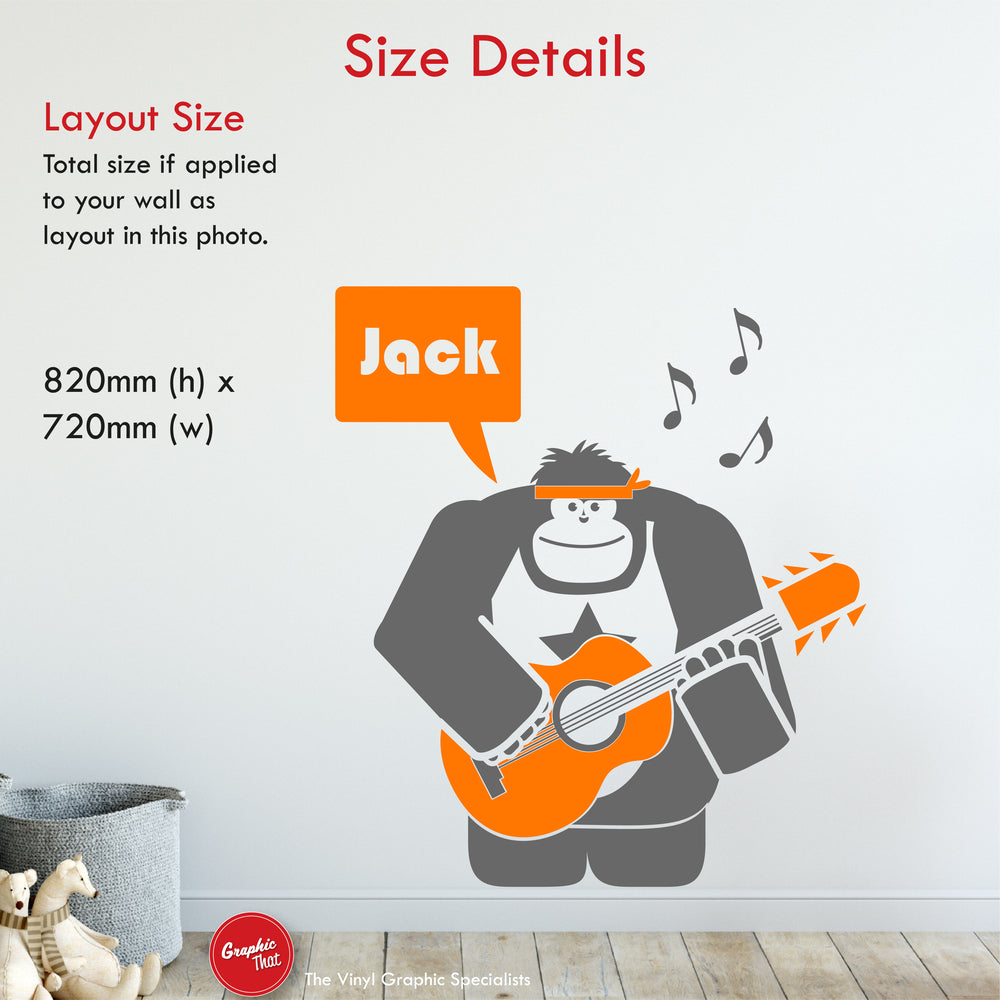 
            
                Load image into Gallery viewer, Musical Animal Personalised Wall Sticker
            
        