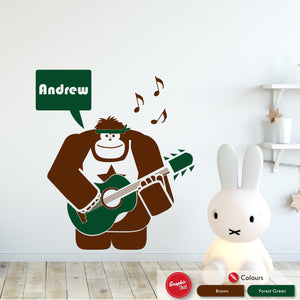 
            
                Load image into Gallery viewer, Musical Animal Personalised Wall Sticker
            
        