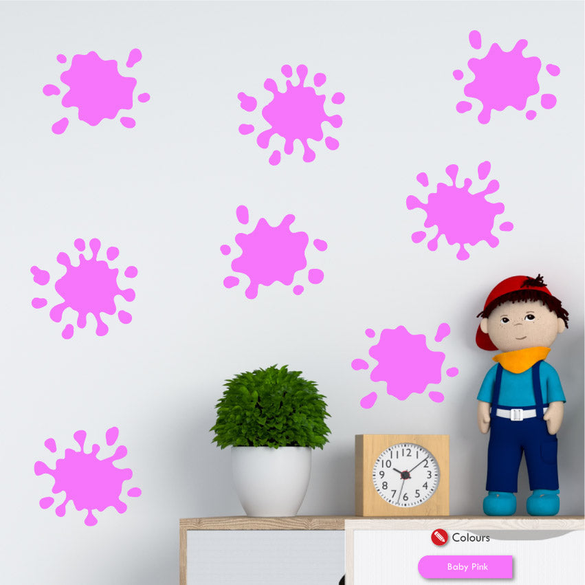 Paint Splashes Wall Art Stickers x40 – Graphic That