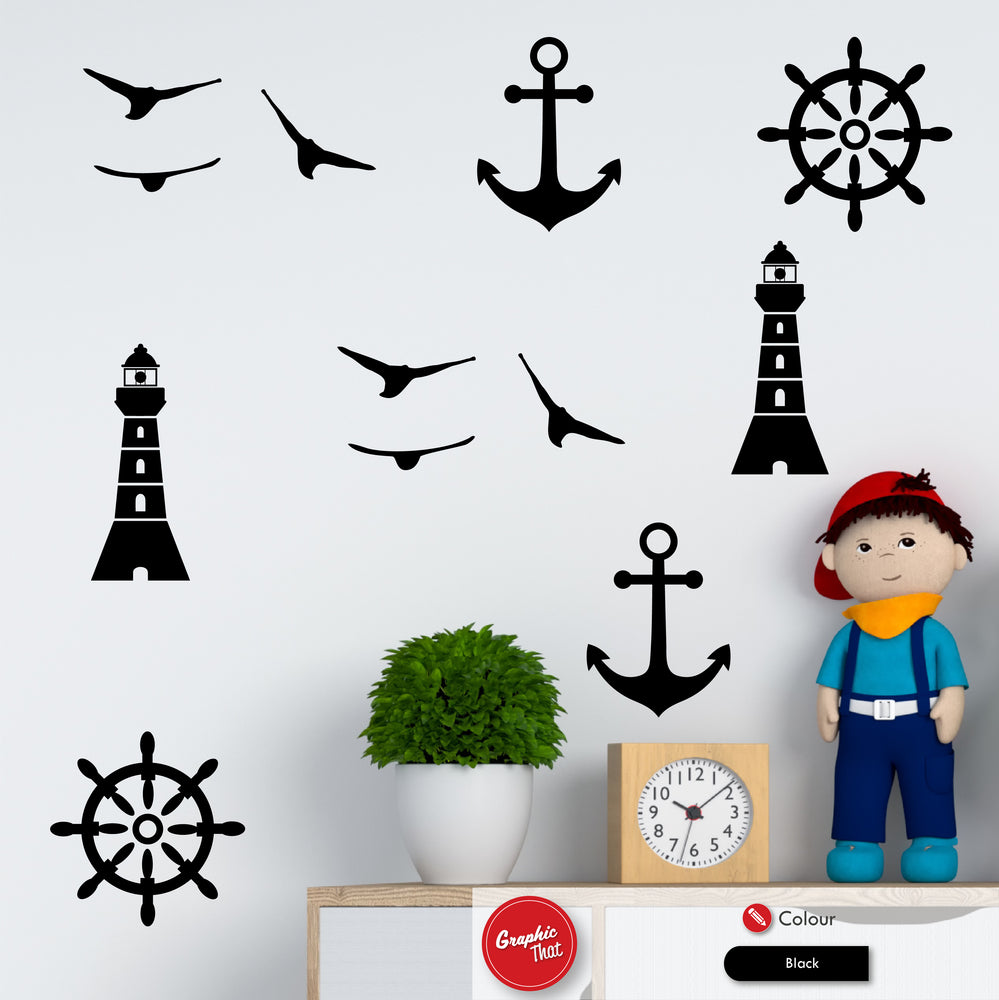 Nautical Themed Wall Sticker Set