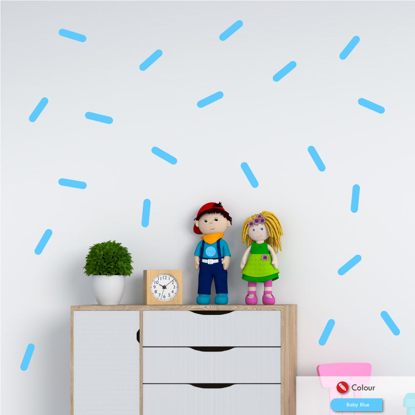 Sprinkles Wall Sticker Decal Set