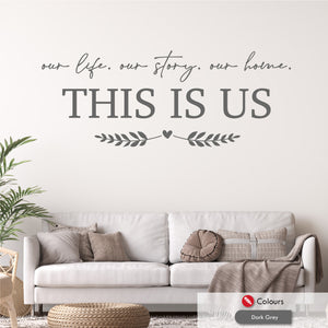 This Is Us Family Quote Wall Decal
