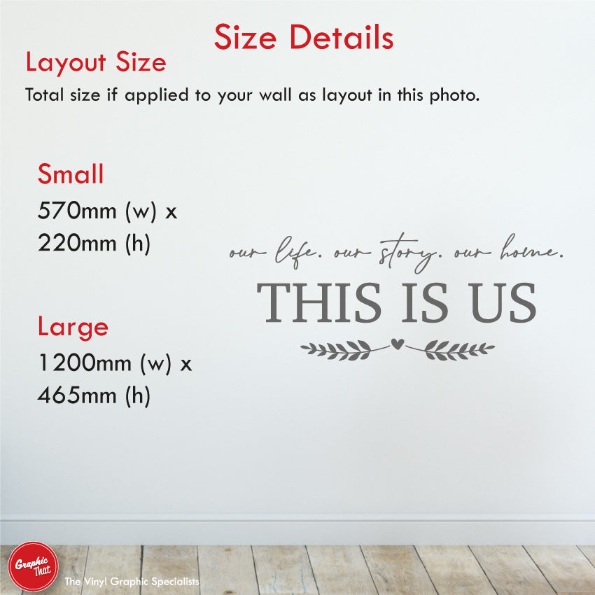 This Is Us Family Quote Wall Decal – Graphic That
