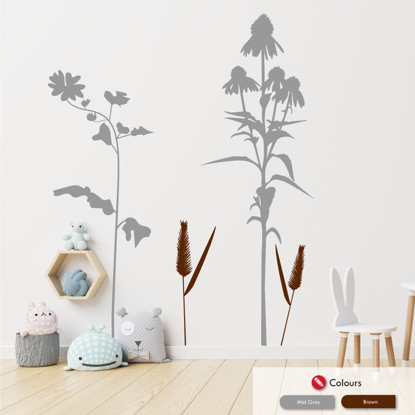 
            
                Load image into Gallery viewer, Wildflower meadow large wall sticker
            
        