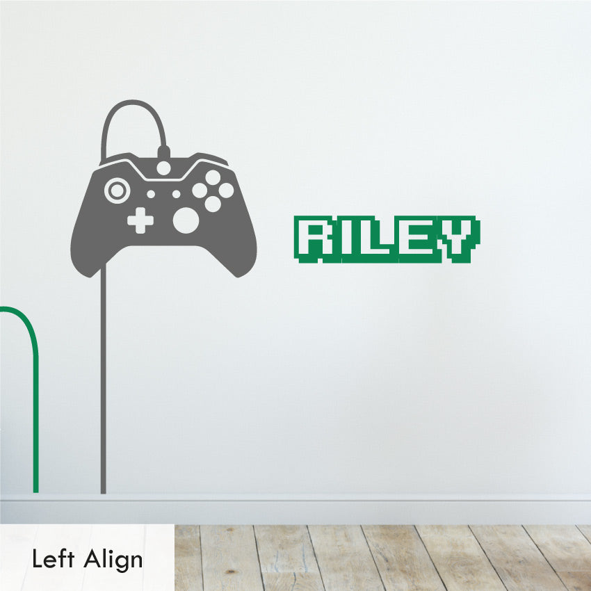 XBOX One Personalised Wall Sticker left align